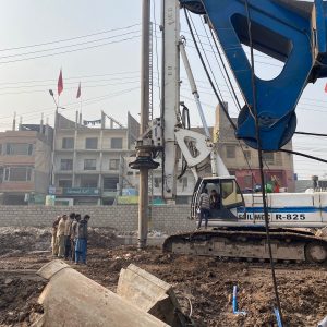 piling started